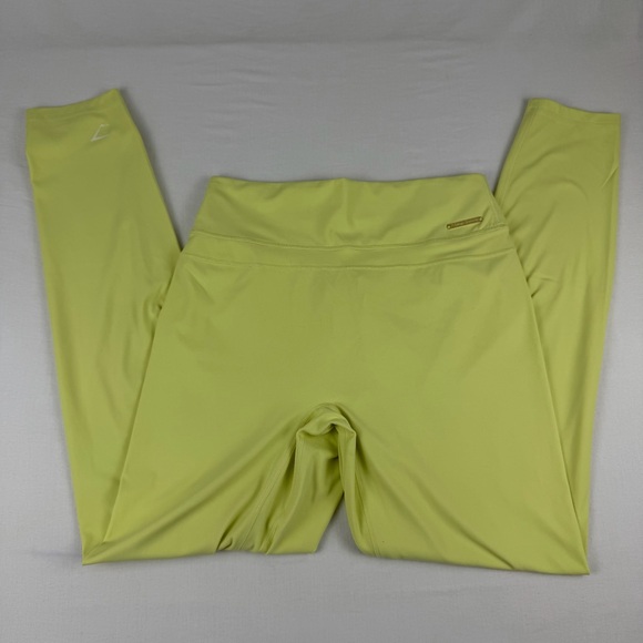 Gymshark Whitney‎ Simmons Neon Yellow, Scrunch Butt Leggings, Size Large - Picture 10 of 13
